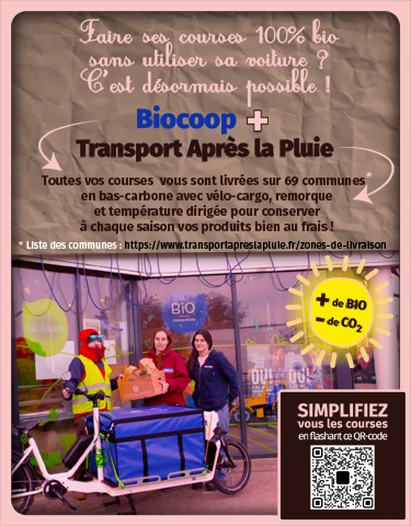 Biocoop message courses sans voiture
